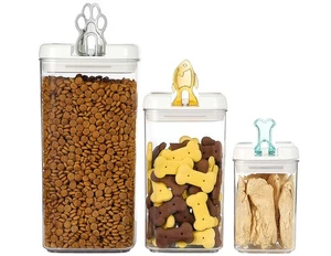 Flip Tite Pet Food Container with Airtight Lids, BPA FREE Acrylic Canister wi... - Bild 1 von 9