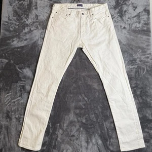 Purple Label Ralph Lauren Herren Größe 36x36 Made In Italy Weiß Hose Slim - Bild 1 von 8
