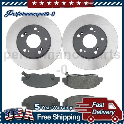 Juego de pastillas de freno de disco delanteras rotor de freno de disco para Honda Civic 2006 2007 2008-2011 Foto 1 de 4