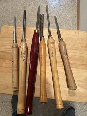 6 - Wood Lathe Turning Tool Assortment Various Brands - Image 1 of 4