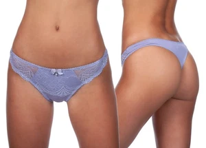 Alegro Dessous Innocent Lily Lace Overlay Tanga Unterwäsche Panty 9005D - Bild 1 von 12