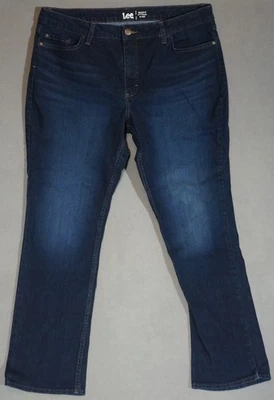 WJ09462 ***LEE*** MID RISE REGULAR FIT STRAIGHT LEG WOMENS BLUE JEANS sz20 LONG - Image 1 of 4