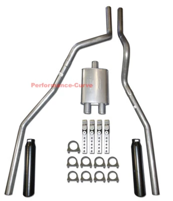 04-08 Ford F150 Camión Mandril Doble Escape Doblado con Silenciador Big Max Turbo Foto 1 de 3