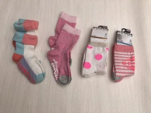 10 Pack, NEW Bonds Baby Logo Cut Socks, Baby Girls, Size 1-2-4, 6-12 mos, 1-2 yr - Picture 1 of 11