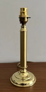 Vintage BHS Table Lamp Base Polished Brass 27cm Tall Made in England - Picture 1 of 10