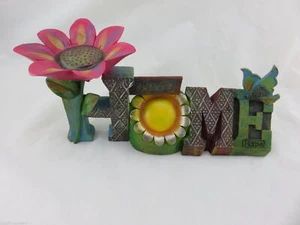"Home Sweet Home" Butterfly Flower Themed Garden Decor Sign - Picture 1 of 6