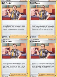 4x Pokemon Cafe Master Playset Trainer Card 133/172 Brilliant Stars NM - Picture 1 of 1