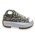 Converse Run Star Hike Men Size 7 Womens Size 8.5 US 170912C Cheetah Print Shoes