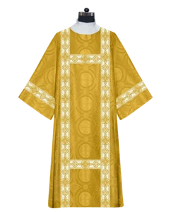Beautiful Liturgical Deacon Dalmatic Vestment Featuring White Lace - Picture 1 of 7