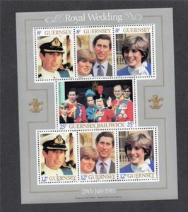 Boda real Guernsey MNH 1981 MS239 - Imagen 1 de 1