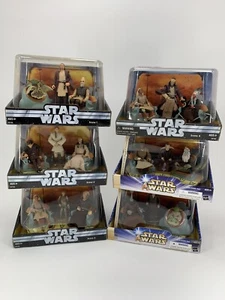 Star Wars Figures JEDI HIGH COUNCIL  Scene 1-4 & Scene 1-2 Complete Set LOT OF 6 - Picture 1 of 8