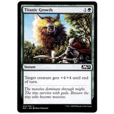 Titanic Growth - M/NM Green Instant Common Core Set 2021 CCG Magic TCG M21 MTG