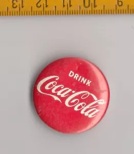 Vintage Dutch COCA COLA badge pin 1960s Advertising Logo Trade Mark Soda Brand - Picture 1 of 1