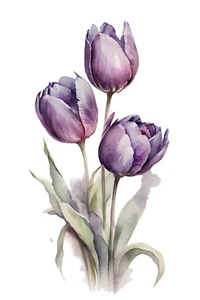 Pegatinas coche pegatinas tulipanes flores jardín naturaleza pegatinas - Imagen 1 de 1