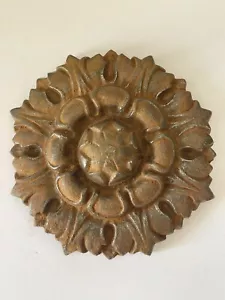 Grande Rosace ancienne en fonte pour Porte Portail Décoration Jardin Fleurs - Picture 1 of 3