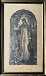 Axel E. Aamodt 1839-1890 Jesus Christus mit Laterne Religiöser Kunstgrafik 19.Jh - Bild 1 von 14