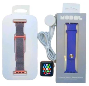 APPLE Watch Series 3 GPS - 38MM Aluminum Case A1858 MQKW2LL/A - Rose Gold - Photo 1 sur 5