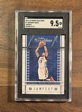 2015-16 Panini Excalibur Jamfest Silver /70 Anthony Davis #7 - Graded GMA 9.5