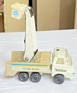 Vintage Tonka Bell System Telephone Bucket Truck 6" Pressed Steel # 55010 - Picture 1 of 16