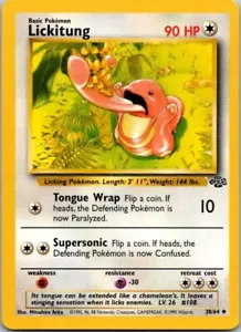 Lickitung 38/64 Pokemon Karte (Dschungel Set) - Bild 1 von 2
