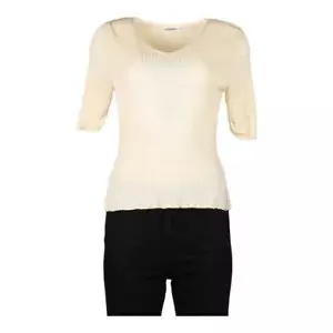 Iceberg Top - Large Cream Cotton Blend - Picture 1 of 10