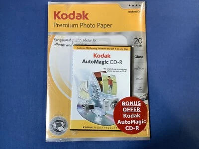 Kodak Premium Photo Paper 20 Sheets  A4 Gloss with AutoMagic CD-R  - Image 1 of 2