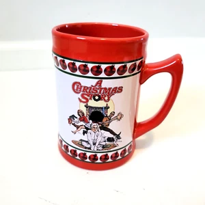 A Christmas Story Coffee Mug Stein Warner Brothers Movie Large 24 oz. Red - Picture 1 of 4