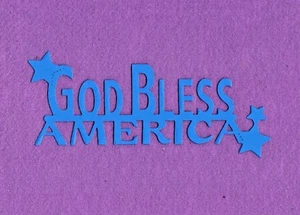 "GOD BLESS AMERICA" Stanzformen Sammelalbum Karten - Bild 1 von 1