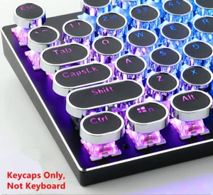 Steampunk Round Typewriter Backlit Keycap OEM for Cherry MX Mechanical Keyboard - Picture 1 of 16