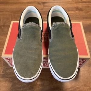 Vans Slip On Comycush Forage For Happiness Black Olive Men’s 9 Women’s 10.5 Box - Picture 1 of 8