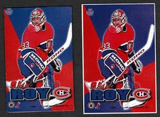 1995-96 Pro Mags Patrick Roy, Montreal Canadiens Oversized Proof, & Magnet Mint