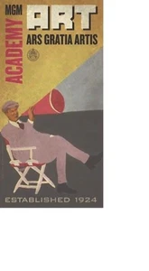 KINO - Ungedehnter LEINWAND KUNSTDRUCK - 1924 MGM Kunstakademie 16x28 - Bild 1 von 1