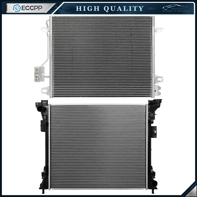 Aluminum Radiator & AC Condenser Cooling Kit For 2008-2019 Dodge Grand Caravan - Image 1 of 4