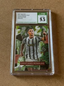 2021 Topps Now UEFA Soccer CRISTIANO RONALDO Green # 19/102 Variant CSG 9.5 CGC - Picture 1 of 8