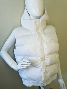 Brand New w/ Tags Fabletics Hooded Bristowe Puffer Vest in White - US 6 / Small - Picture 1 of 19