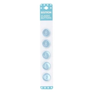 Beutron Classic Buttons - Light Blue - 14mm - Picture 1 of 1