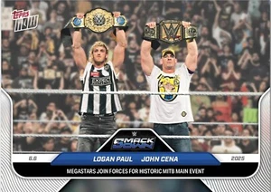 2025 Topps Now WWE #59 Logan Paul John Cena SmackDown - QTY - Picture 1 of 2