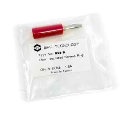 SPC Technology 852-R Red Insulated Banana Plug - Image 1 of 2
