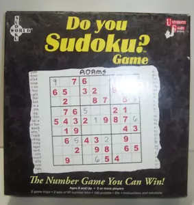 DO YOU SUDOKU? GAME BY UNIVERSITY GAMES AGES 8+ SEALED - Picture 1 of 1