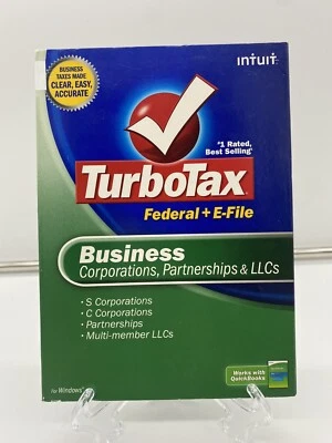Intuit TurboTax 2008 Business Corporations Partnerships LLCs S & C Corp - Image 1 of 4