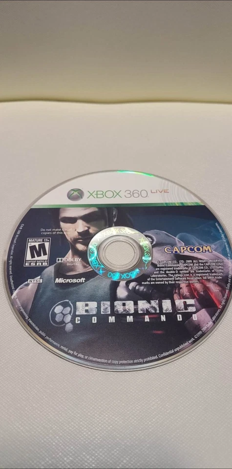 Bionic Commando (Microsoft Xbox 360, 2009) Disc only  - Image 1 of 2