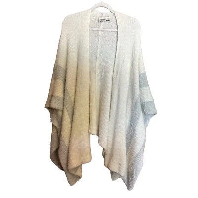 Saturday Sunday Anthropologie Shawl Womens One Size Open Fuzzy Poncho Sweater - Image 1 of 4