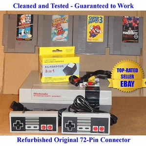 Nintendo NES Console Bundle + Mario 1 2 3 & Mike Tyson Punch-Out! - Best Pins -  - Picture 1 of 5