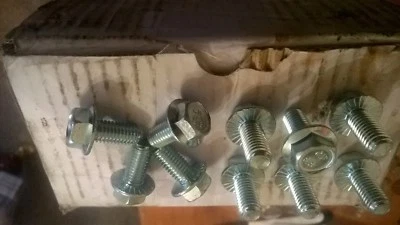 FABORY M8 - 8mm FLANGED BOLTS HIGH TENSILE SET SCREWS HEX BOLTS BZP - DIN 6921