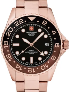 Swiss Alpine Military 7052.1164 GMT Diver reloj para hombres 42 mm 10 ATM - Imagen 1 de 3