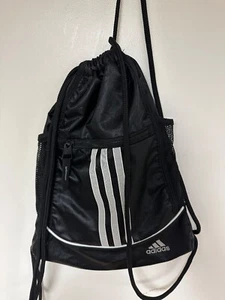 ✅Adidas Alliance II Sackpack, Black, Zipper Pocket Drawstring (MSRP $30)✔️ - Picture 1 of 1