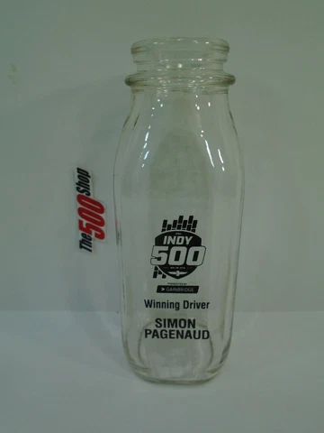 2019 Indianapolis 500 Winning Driver Simon Pagenaud Replica Milk Bottle Penske Cover