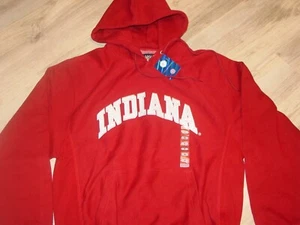 Felpa con cappuccio INDIANA University HOOSIERS HEAVYWEIGHT NUOVA SMALL/MEDIUM - Foto 1 di 7