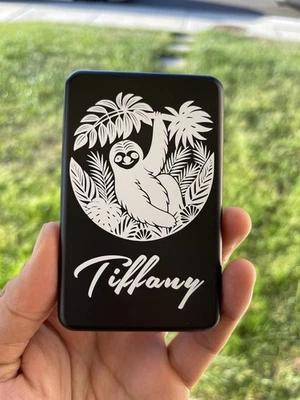 Banco de alimentación 10000 mAh Magsafe inalámbrico personalizado grabado láser Foto 1 de 4