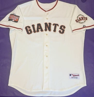 Camiseta deportiva auténtica Barry Bonds #25 de los Gigantes de San Francisco 2007 All Star Majestic 48 Foto 1 de 4